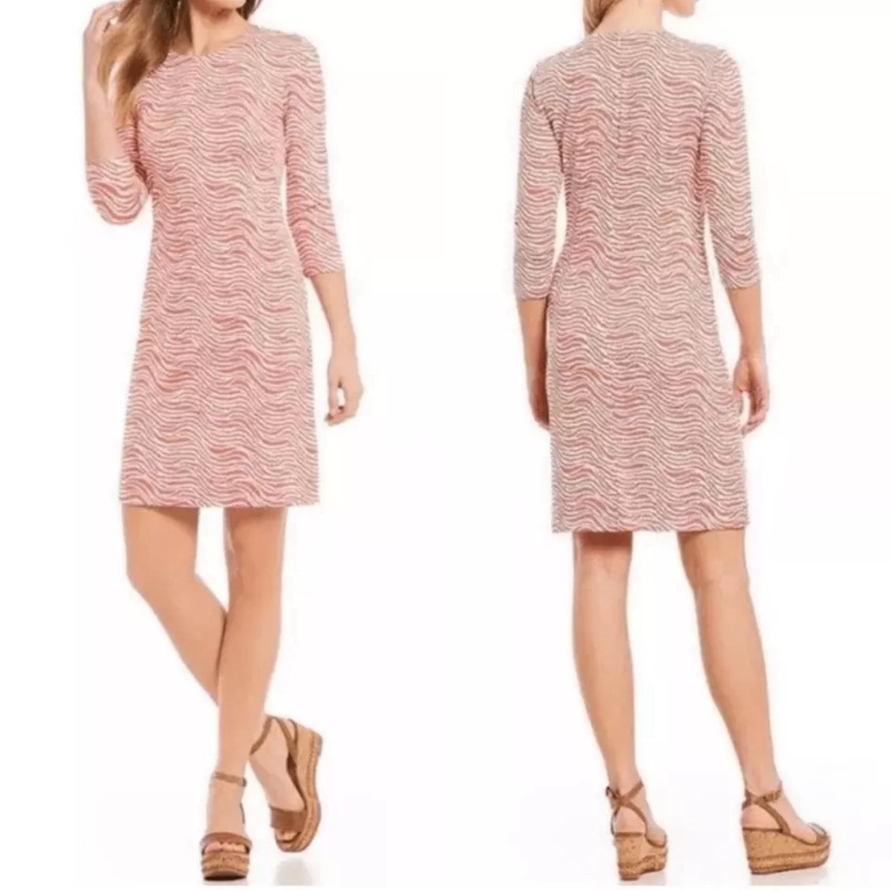 J McLaughlin‎ Sophia 3/4 sleeve crew neck dress size small